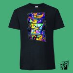 Тениска Saitama, Goku, Naruto, Luffy