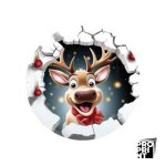 играчка за елха 3д рудолф 