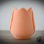 3D принтирана кашпа с формата на лале - Image 2