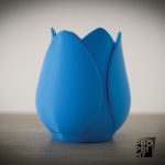 3D принтирана кашпа с формата на лале - Image 3