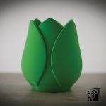 3D принтирана кашпа с формата на лале - Image 4